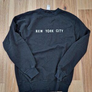 Black New York City crewneck sweatshirt